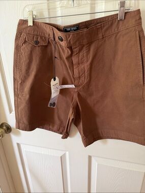 Todd Snyder Men's 7” Cigar Cotton Hudson Shorts Sz 32.  New. Box52